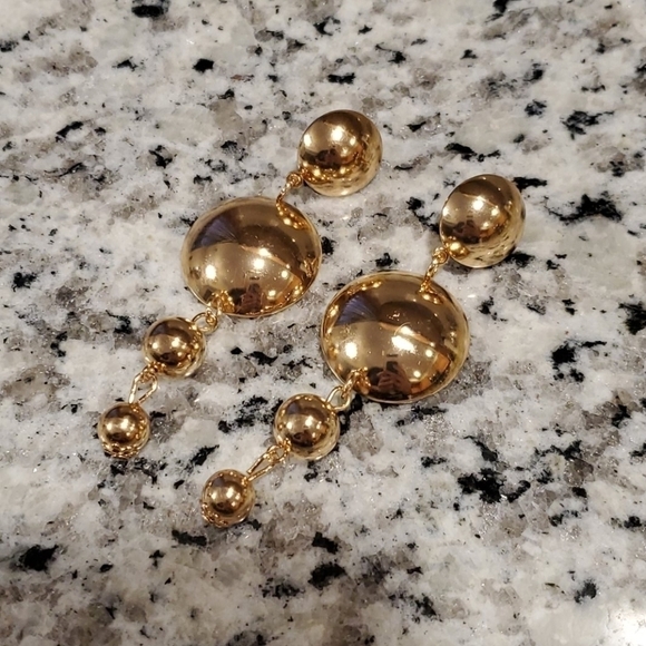 Big long drop earrings gypsy lightweight glamorous jewelry - Picture 6 of 8